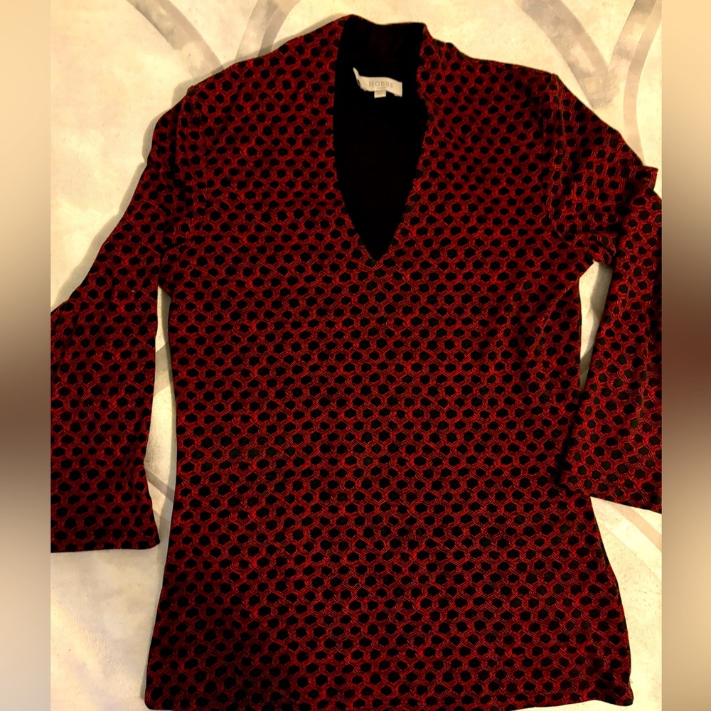 Hobbs 3/4 sleeve fitted top